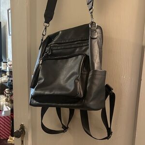 Sleek Black Men's Backpack